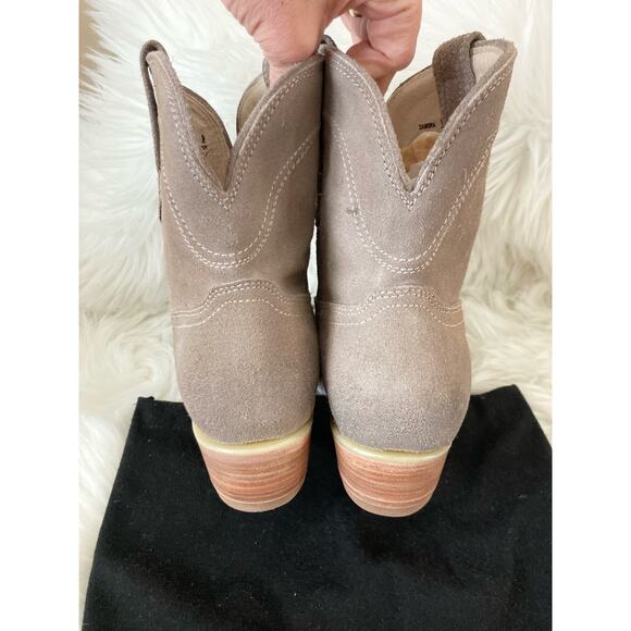FREEBIRD Zamora Leather Suede Gray Booties Boots 9 - Picture 8 of 12